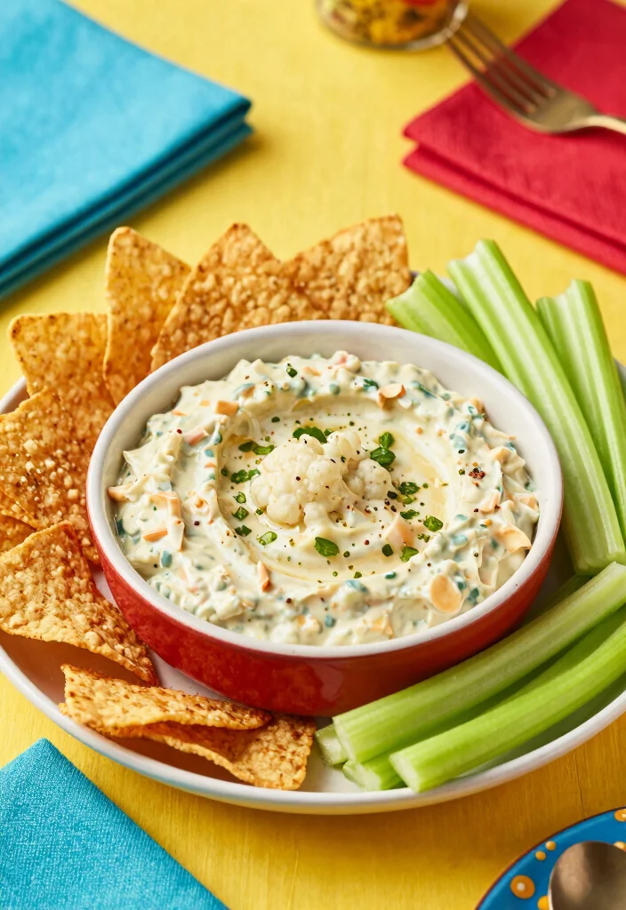 17 Hot Dip Recipes That Will Be the First Thing Gone at Every Party - 3. Vegan Buffalo Cauliflower Dip 1