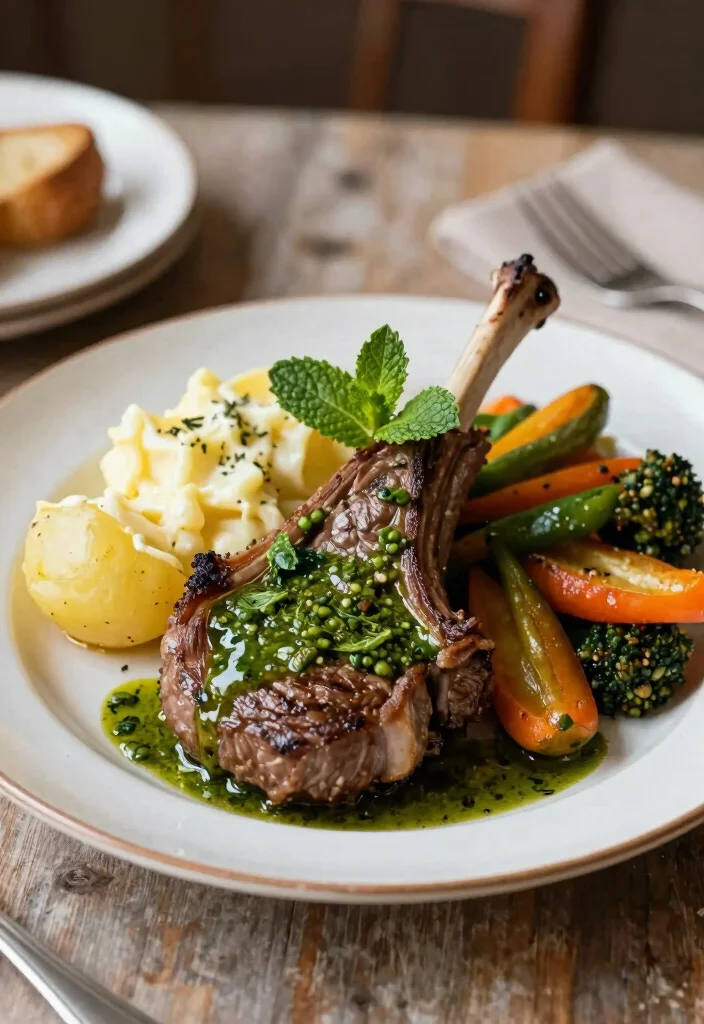 17 Lamb Leg Steak Recipes That Turn Any Night into a Special Occasion - 16. Classic Lamb Steak with Mint Sauce 1