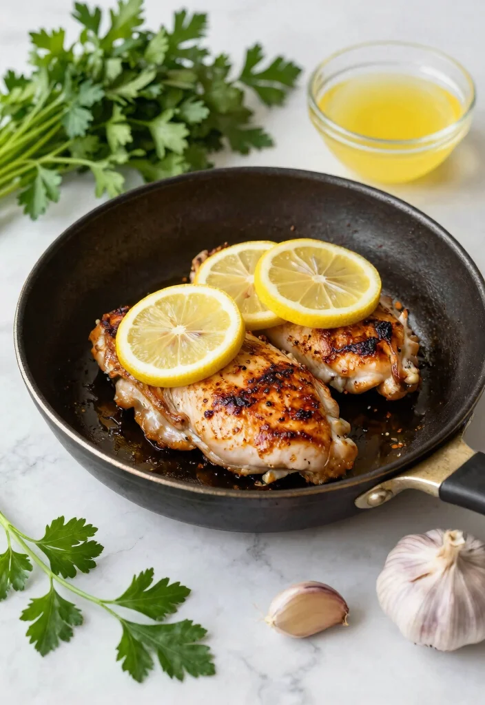 18 Easy Recipes with Chicken Breast for Quick, High-Protein Meals - 1. Garlic Lemon Chicken Skillet 1