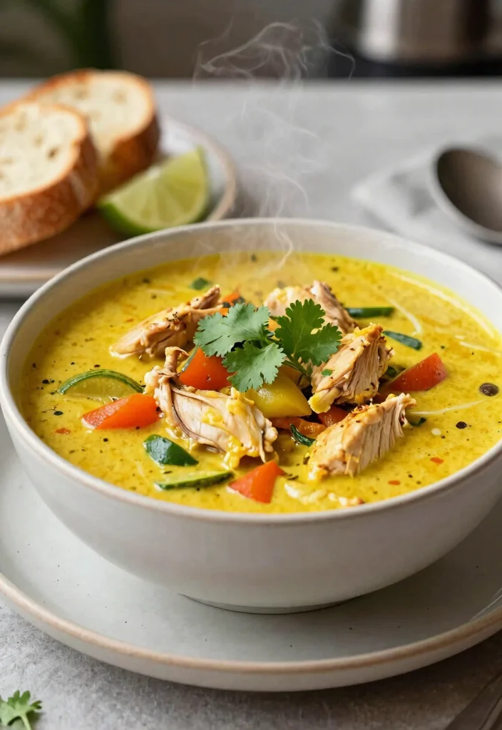 18 Easy Recipes with Chicken Breast for Quick, High-Protein Meals - 16. Coconut Chicken Curry Soup 1