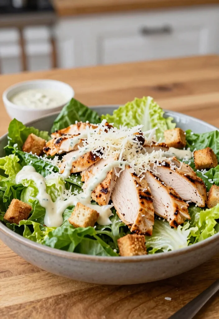 18 Easy Recipes with Chicken Breast for Quick, High-Protein Meals - 18. Chicken Caesar Salad 1