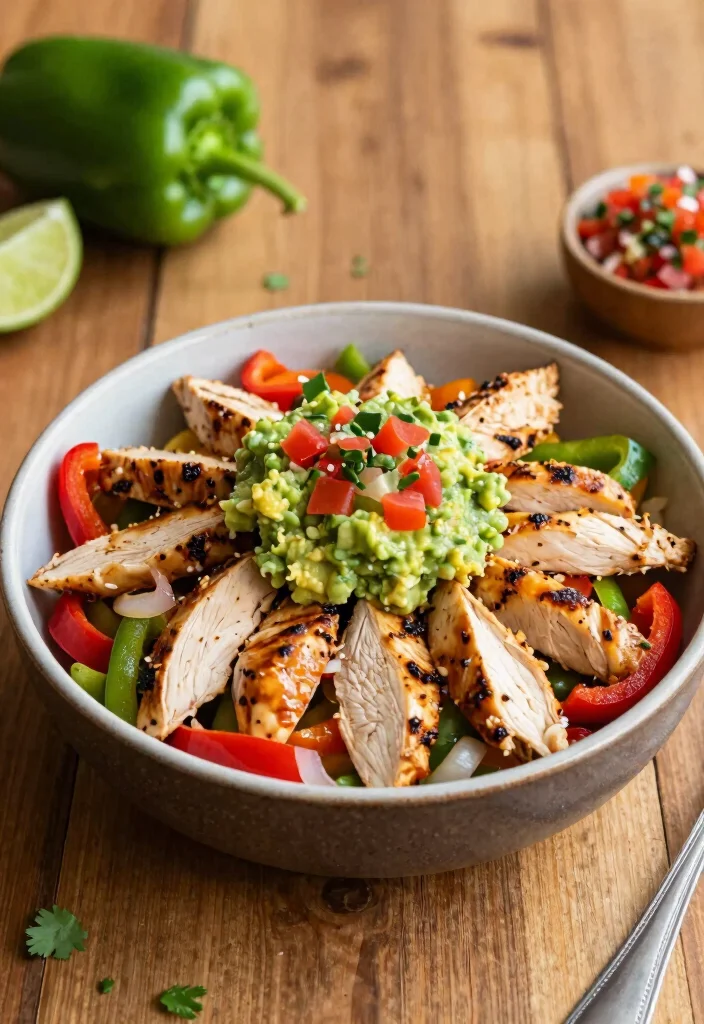18 Easy Recipes with Chicken Breast for Quick, High-Protein Meals - 7. Chicken Fajita Bowl 1