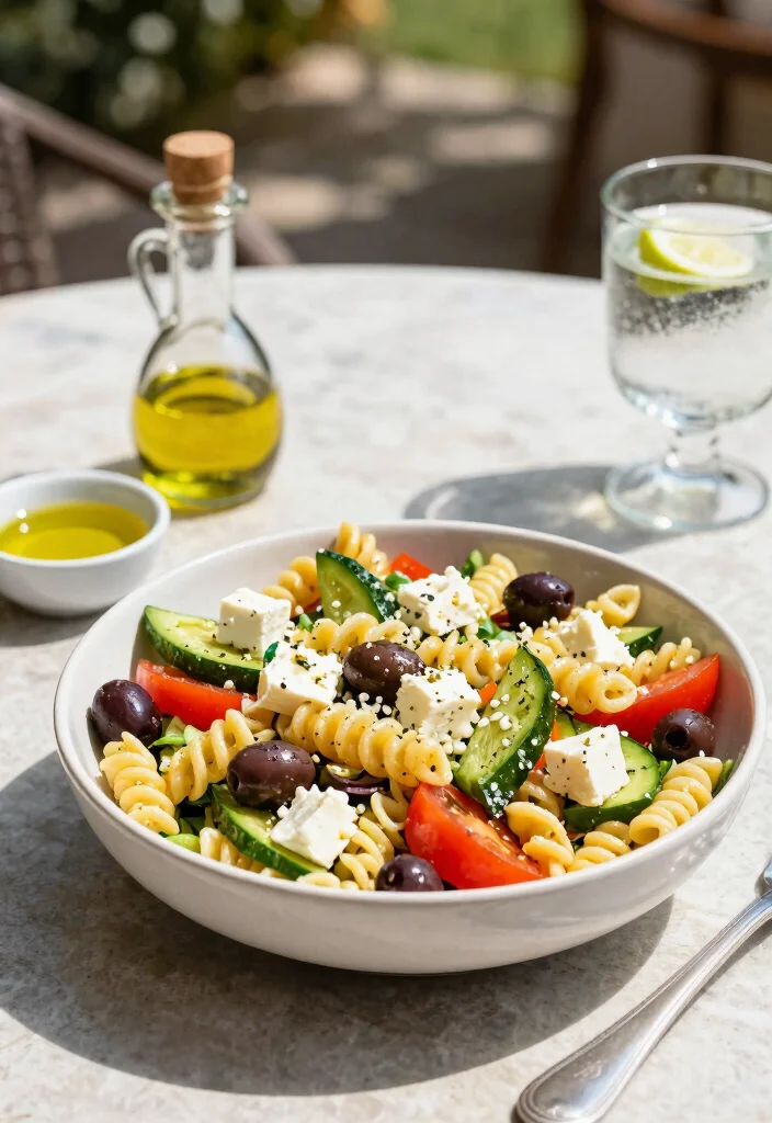 18 Healthy Crock Pot Meals You Can Set, Forget and Feel Great About - 12. Greek Pasta Salad 1