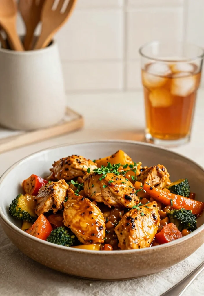 18 Healthy Crock Pot Meals You Can Set, Forget and Feel Great About - 16. Honey Mustard Chicken and Veggies 1