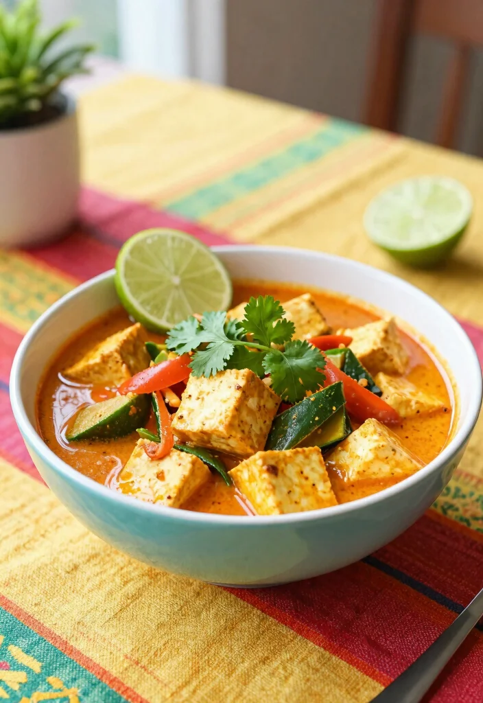 18 Healthy Crock Pot Meals You Can Set, Forget and Feel Great About - 18. Thai Red Curry Tofu 1