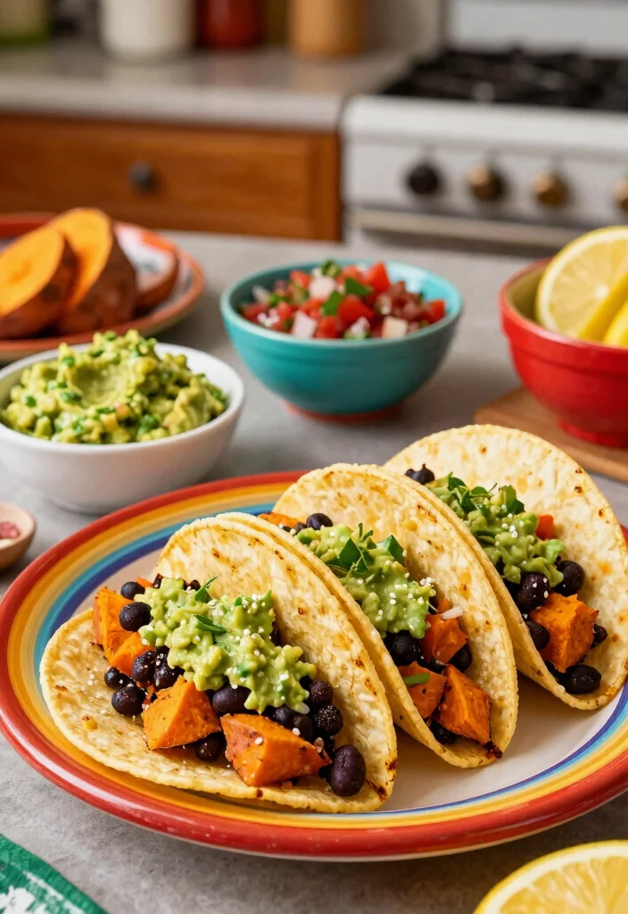 18 Healthy Crock Pot Meals You Can Set, Forget and Feel Great About - 4. Sweet Potato and Black Bean Tacos 1