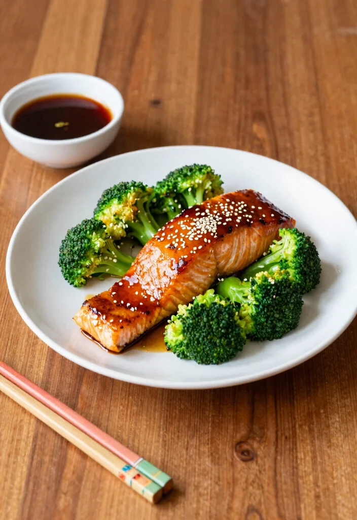 18 Healthy Crock Pot Meals You Can Set, Forget and Feel Great About - 9. Teriyaki Salmon with Broccoli 1