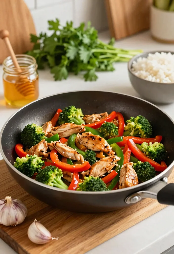 19 Chicken Breast Recipes for Dinner That Are Anything but Boring - 2. Honey Garlic Chicken Stir-Fry 1