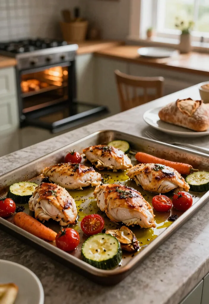 19 Chicken Breast Recipes for Dinner That Are Anything but Boring - 3. One-Pan Chicken and Veggies 1