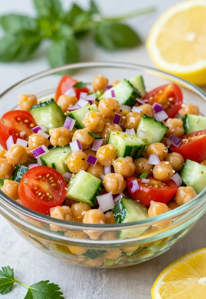 19 Easy Salad Recipes You’ll Crave Every Day (Not Just as a Side) - 1. Mediterranean Chickpea Salad 1