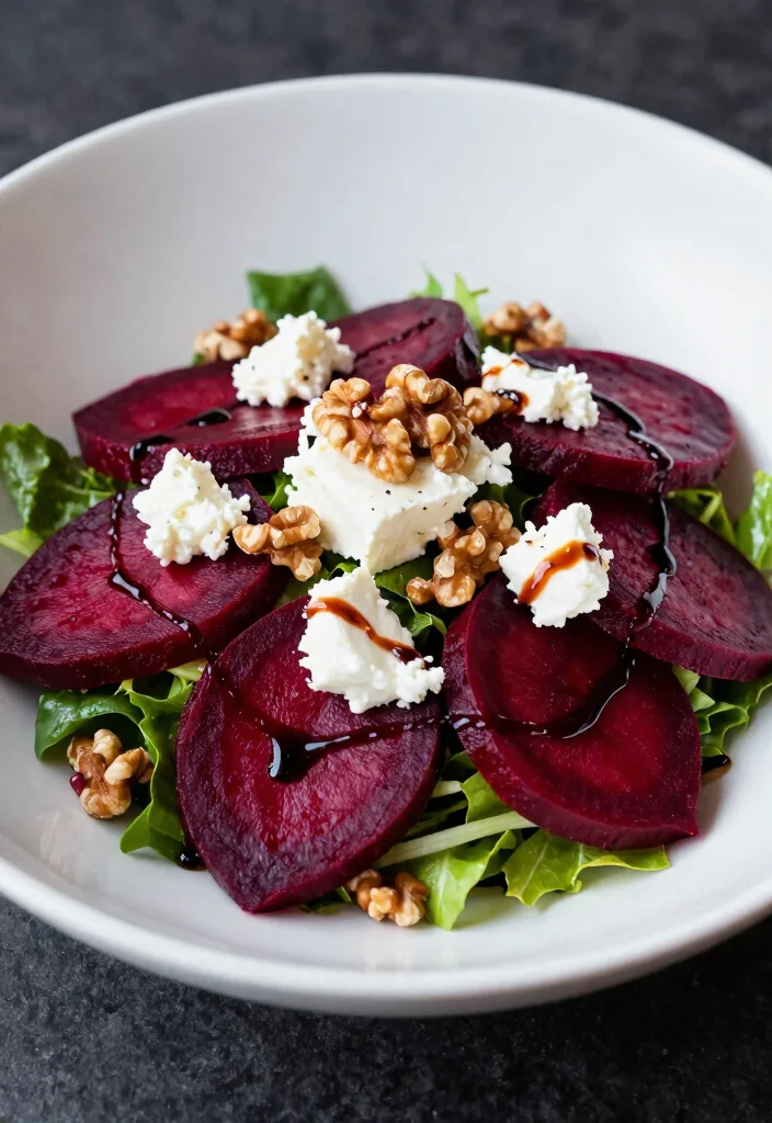 19 Easy Salad Recipes You’ll Crave Every Day (Not Just as a Side) - 12. Beet and Goat Cheese Salad 1