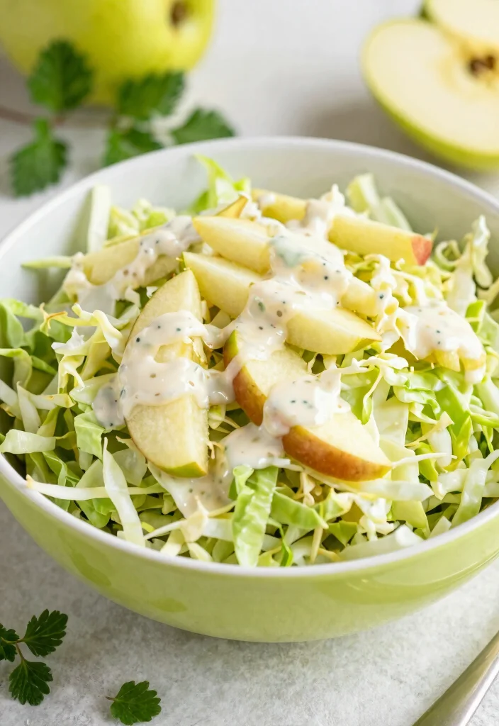 19 Easy Salad Recipes You’ll Crave Every Day (Not Just as a Side) - 13. Cabbage and Apple Slaw 1