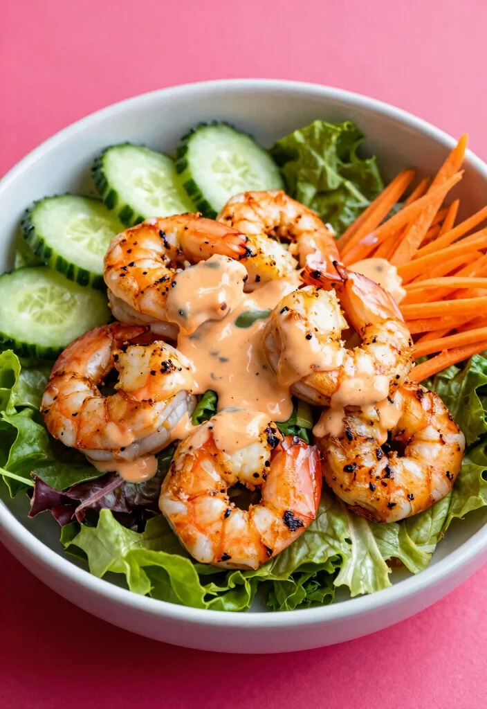 19 Easy Salad Recipes You’ll Crave Every Day (Not Just as a Side) - 19. Sriracha Shrimp Salad 1