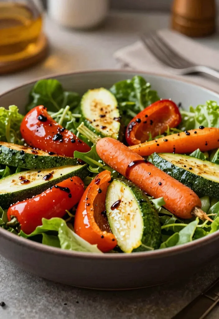 19 Easy Salad Recipes You’ll Crave Every Day (Not Just as a Side) - 8. Roasted Vegetable Salad 1