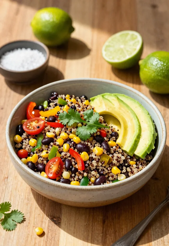 19 Healthy Salad Recipes That Are Fresh, Colorful and Actually Satisfying - 1. Quinoa & Black Bean Fiesta Salad 1
