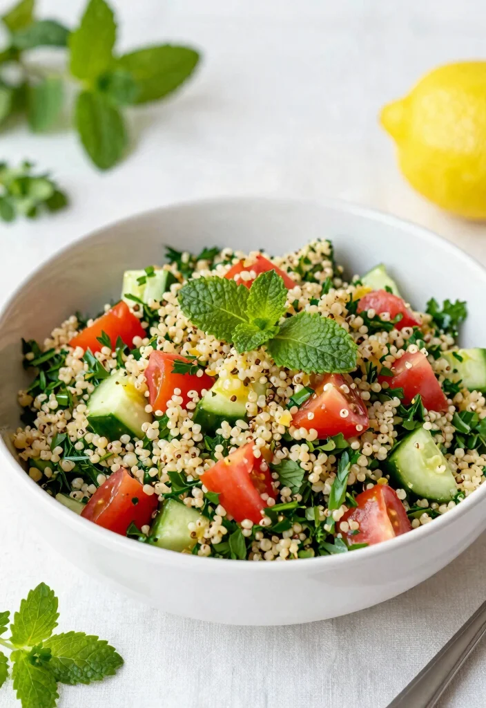 19 Healthy Salad Recipes That Are Fresh, Colorful and Actually Satisfying - 12. Tabbouleh with Quinoa 1