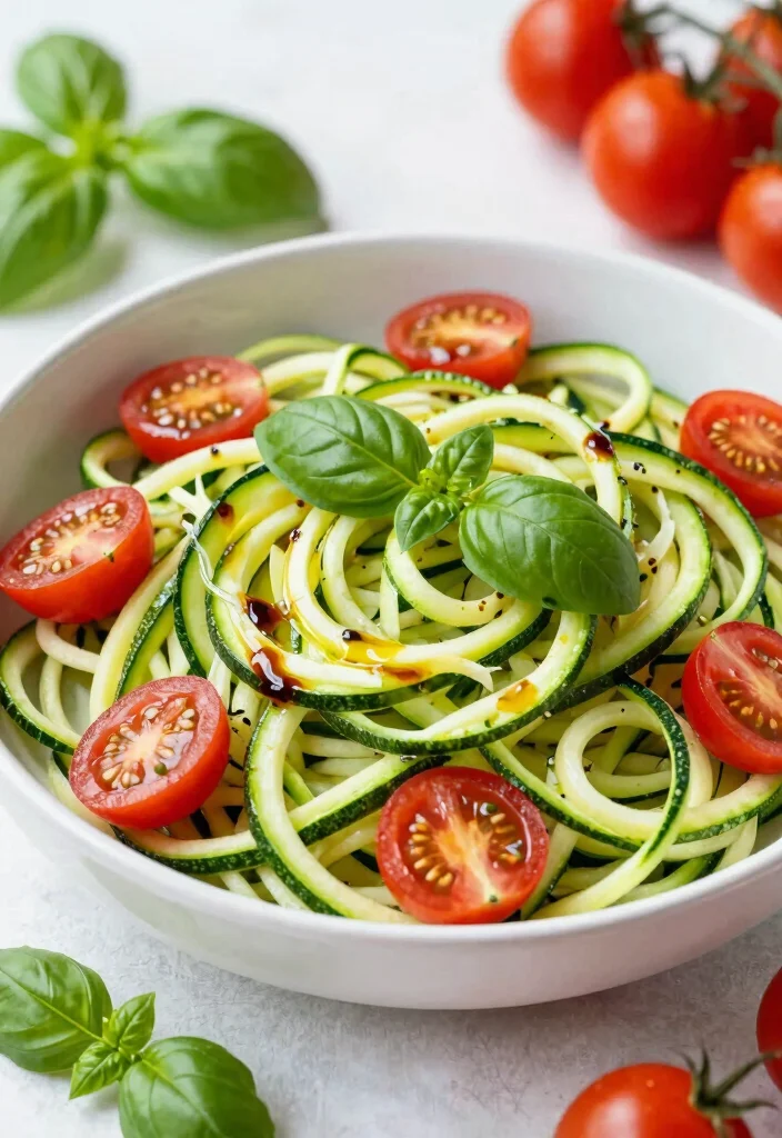 19 Healthy Salad Recipes That Are Fresh, Colorful and Actually Satisfying - 19. Zucchini Noodle Salad 1