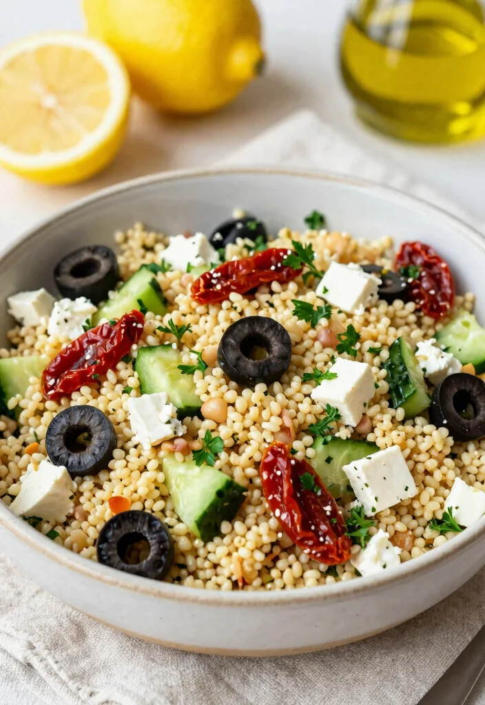 19 Healthy Salad Recipes That Are Fresh, Colorful and Actually Satisfying - 2. Mediterranean Couscous Salad 1
