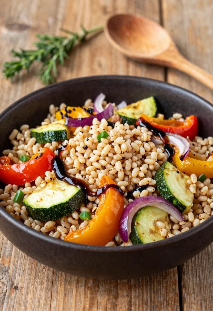 19 Healthy Salad Recipes That Are Fresh, Colorful and Actually Satisfying - 5. Farro Salad with Roasted Vegetables 1
