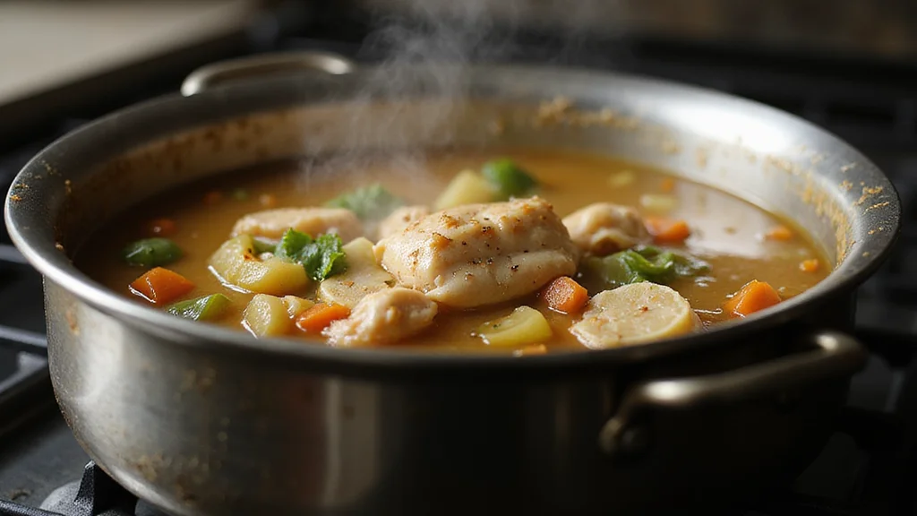 How to Make Classic Chicken Soup from Scratch: A Timeless Recipe - Step 5: Continue Simmering 1