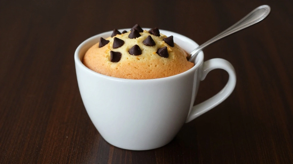 5-Minute Chocolate Chip Mug Cake - Step 8: Serve and Enjoy 1