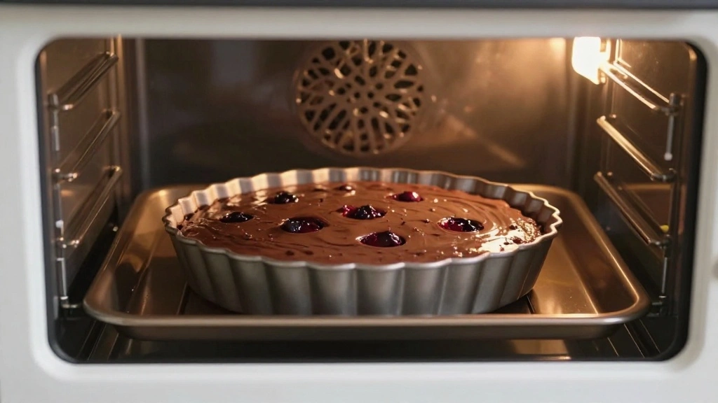 Chocolate Cherry Cake with Rich Frosting - Step 7: Bake the Cake 1