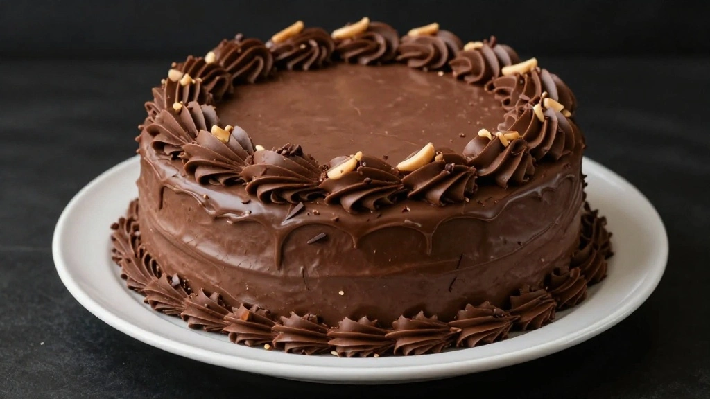 Chocolate Peanut Butter Cake (Ultimate Combo) - Step 9: Decorate 1