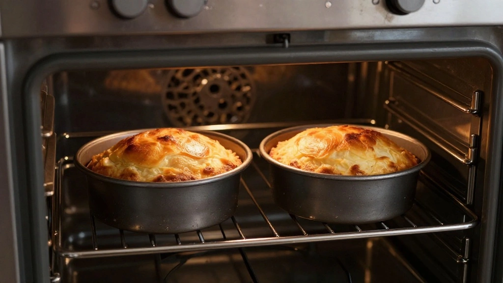 Chocolate Strawberry Cake with Fresh Berries - Step 7: Bake the Cake 1