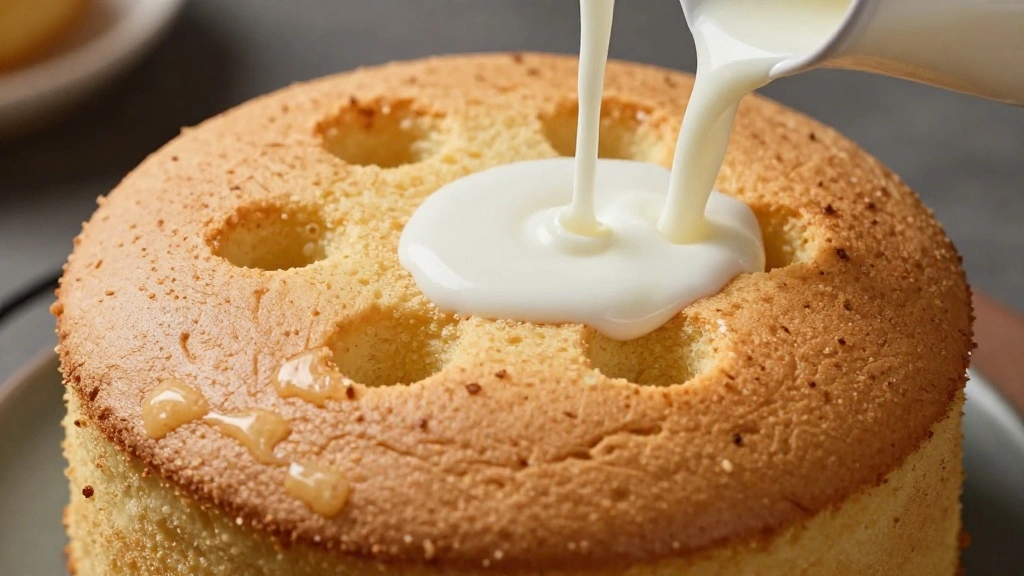 Chocolate Tres Leches Cake (Ultra Moist & Rich) - Step 8: Soak the Cake 1