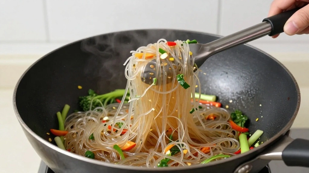 Delicious Ways to Prepare Glass Vermicelli Noodles - Step 5: Add the Noodles 1