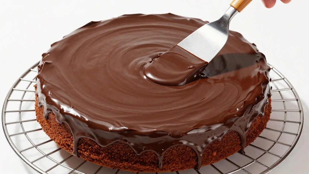 Dubai Chocolate Cake (Trendy & Luxurious) - Step 10: Apply the Ganache 1