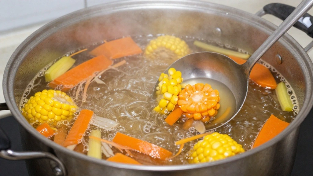 Easy Homemade Chicken and Noodles from Scratch - Step 7: Simmer the Broth 1