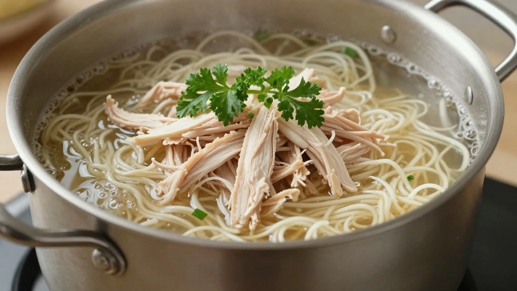 Easy Homemade Chicken and Noodles from Scratch - Step 8: Cook the Noodles and Assemble 1