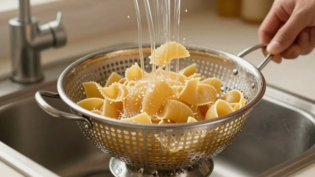 Fresh Homemade Pasta Noodles Recipe Tutorial - Step 8: Drain and Serve 1