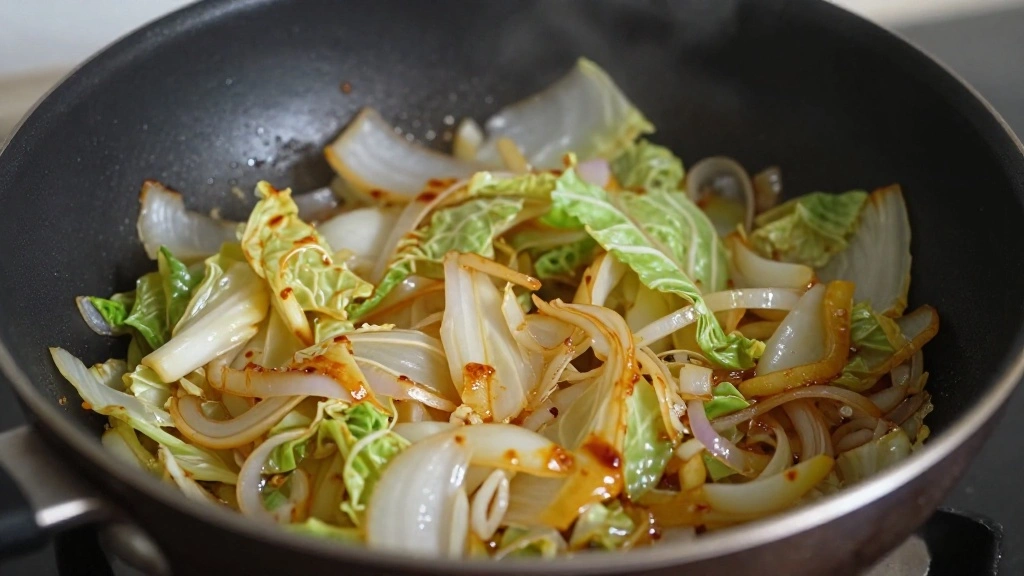 Grandma's Traditional Cabbage and Noodles Recipe - Step 4: Caramelize Cabbage 1