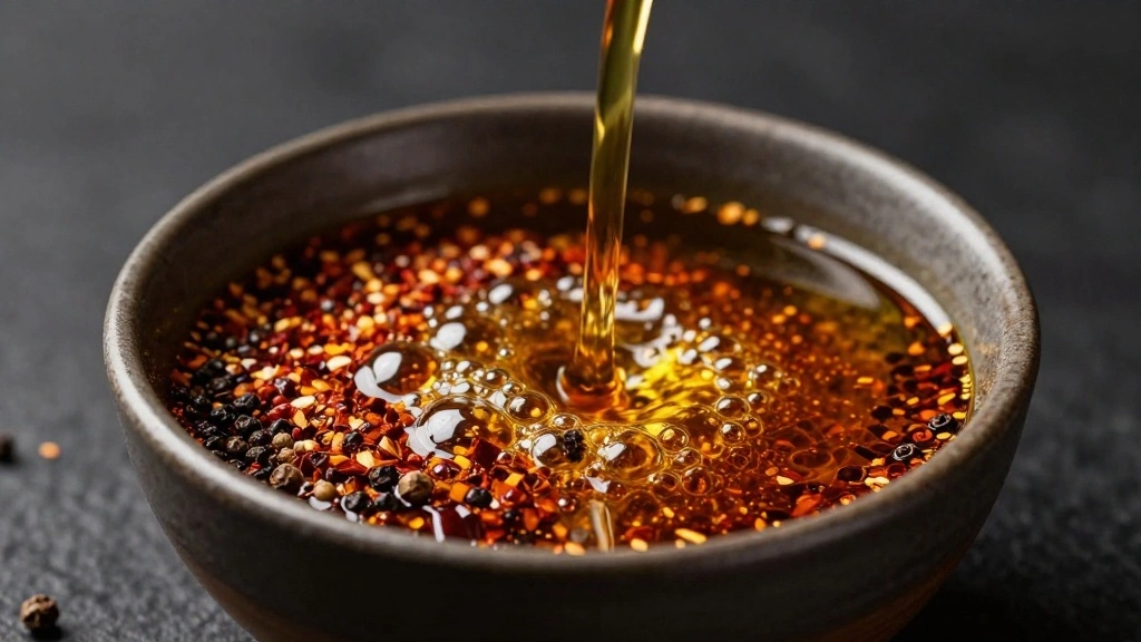 How to Make Authentic Spicy Chili Oil Noodles - Step 5: Infuse Oil with Spices 1