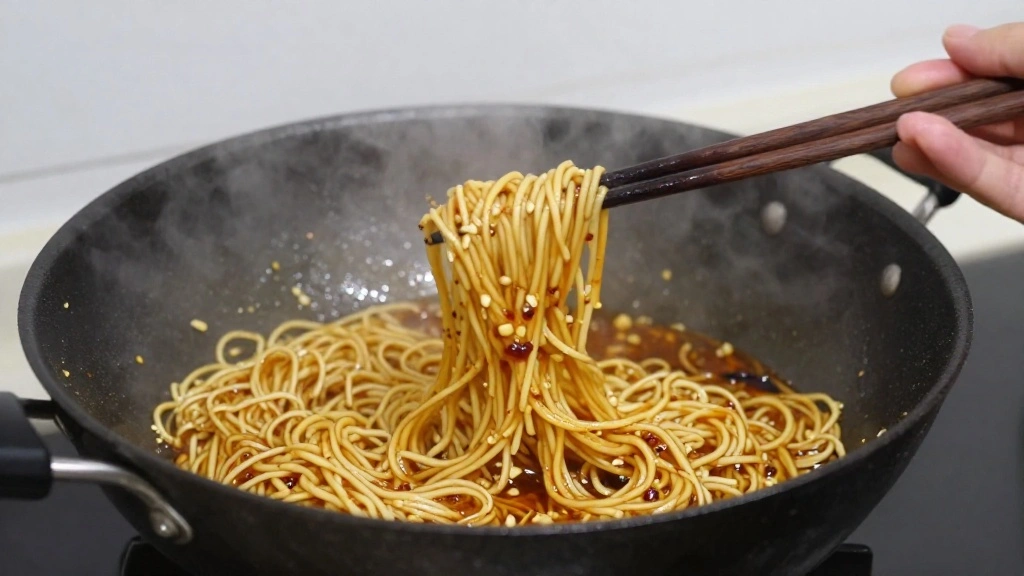 How to Make Infused Garlic Noodles from Scratch - Step 7: Combine Noodles and Sauce 1