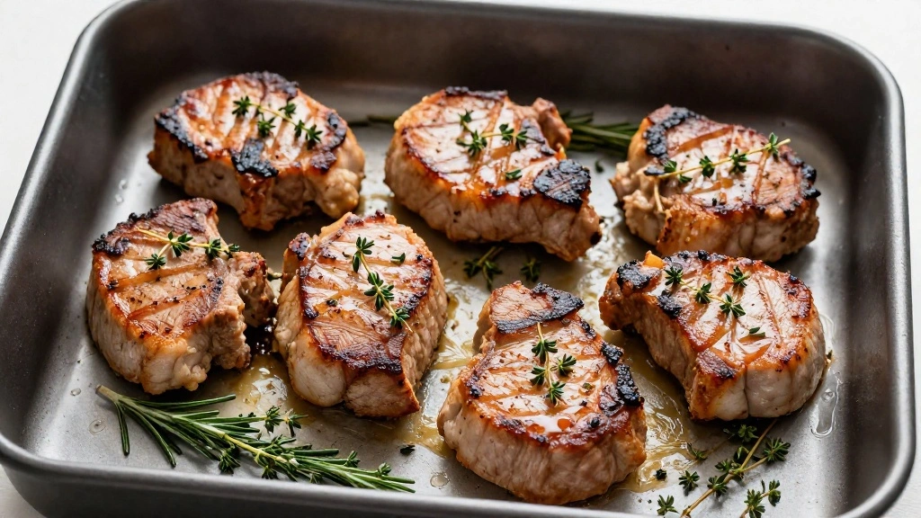 Juicy Oven-Baked Pork Chops Recipe for Easy Dinners - Step 5: Transfer to Baking Dish 1