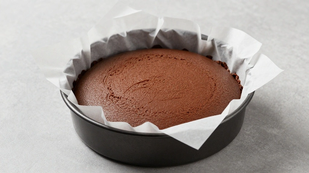 Light and Fluffy Chocolate Sponge Cake - Step 4: Prepare the Pan 1