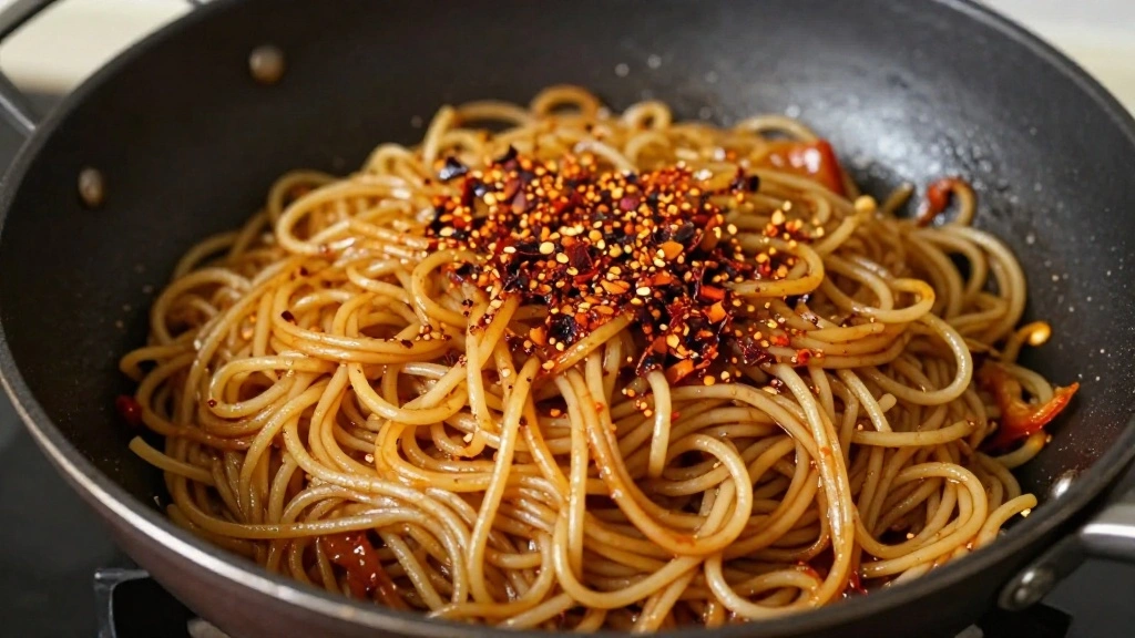 Light and Healthy Rice Noodles Stir-Fry Recipe - Step 8: Final Seasoning 1