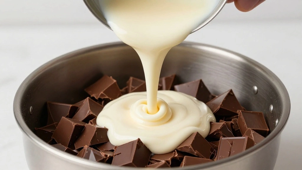 Matilda Chocolate Cake (Famous Fudgy Cake) - Step 10: Prepare the Ganache 1