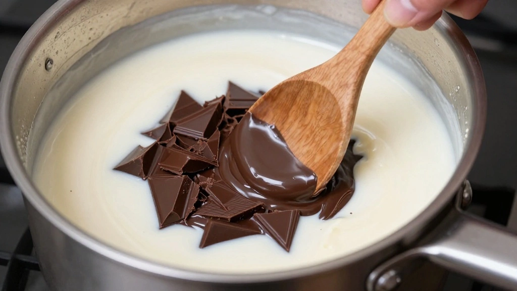 Old-Fashioned Chocolate Fudge Cake - Step 8: Prepare the Fudge Topping 1
