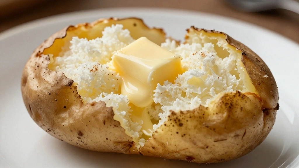 Perfect Baked Potato Recipe with Crispy Skin & Fluffy Inside - Step 8: Serve the Potatoes 1