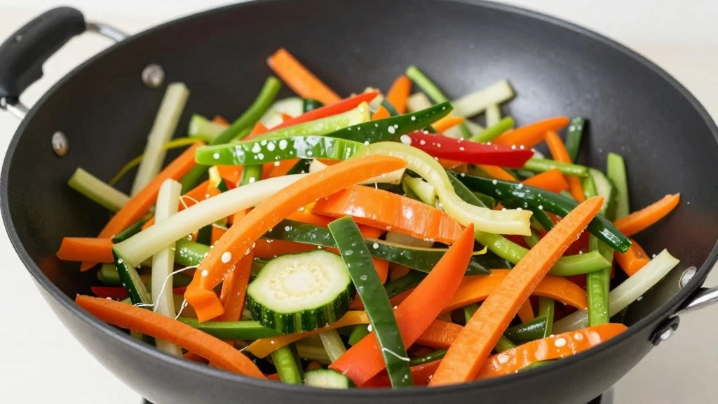 Quick 20-Minute Stir-Fry Chicken Noodles Recipe - Step 5: Stir-Fry Vegetables 1