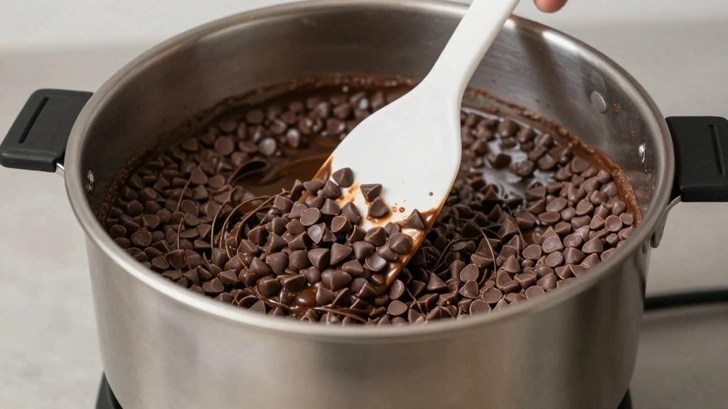 Rich Dark Chocolate Cake for True Chocolate Lovers - Step 2: Melt Chocolate 1