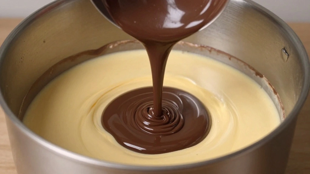 Rich Dark Chocolate Cake for True Chocolate Lovers - Step 5: Combine with Melted Chocolate 1
