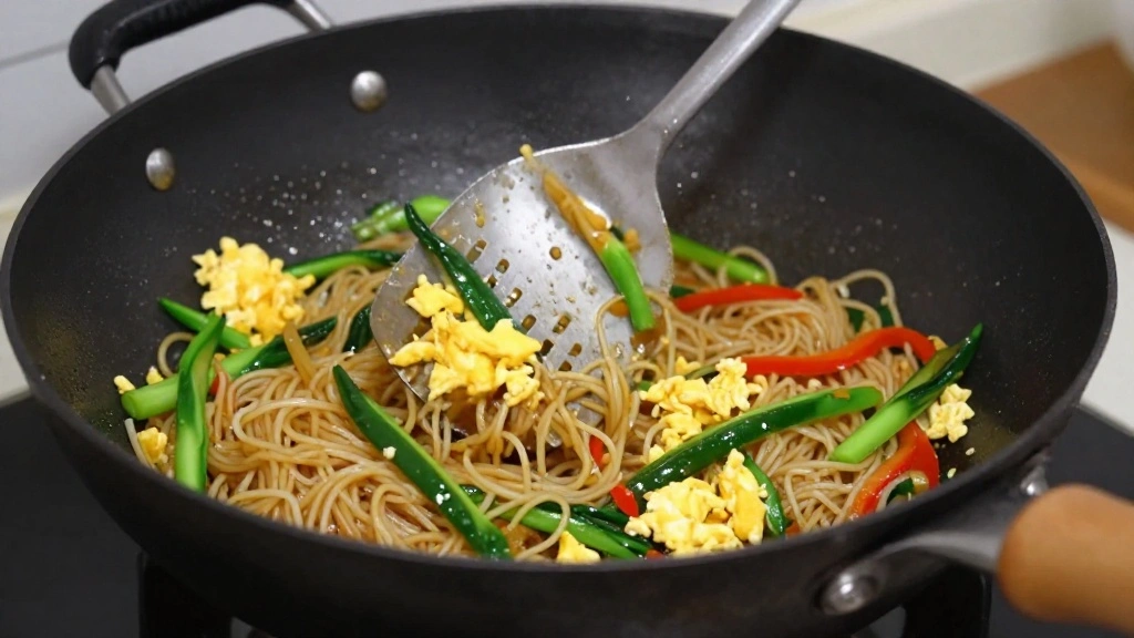 Simple and Healthy Stir-Fried Noodles with Egg - Step 8: Combine All Ingredients 1