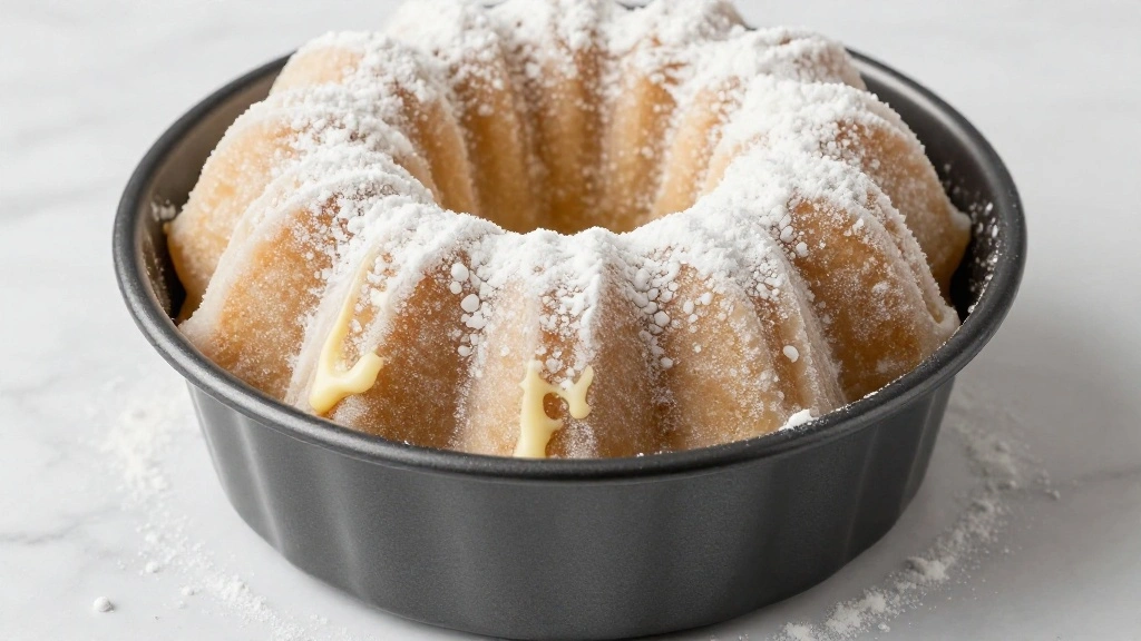 Soft and Moist Chocolate Bundt Cake - Step 6: Prepare the Bundt Pan 1