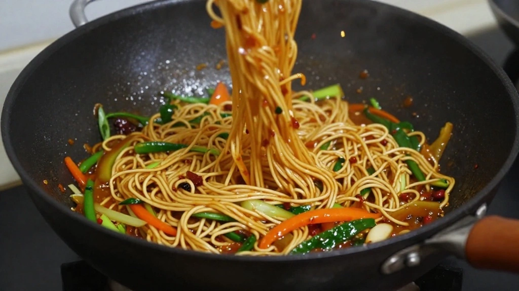 Step-by-Step Guide to Perfect Black Bean Noodles - Step 8: Incorporate Noodles 1