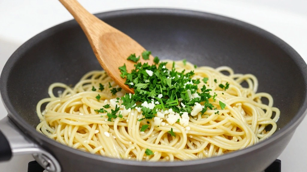 The Ultimate 10-Minute Garlic Butter Noodles - Step 7: Garnish with Parsley 1